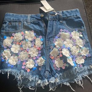 NWT denim shorts! Just look at the details of these shorts! Perfect for summer.